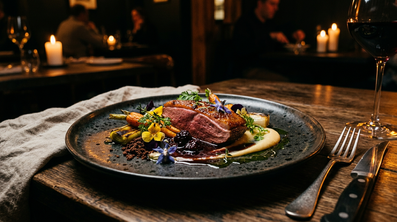 Culinary visual narrative for a Michelin-starred restaurant