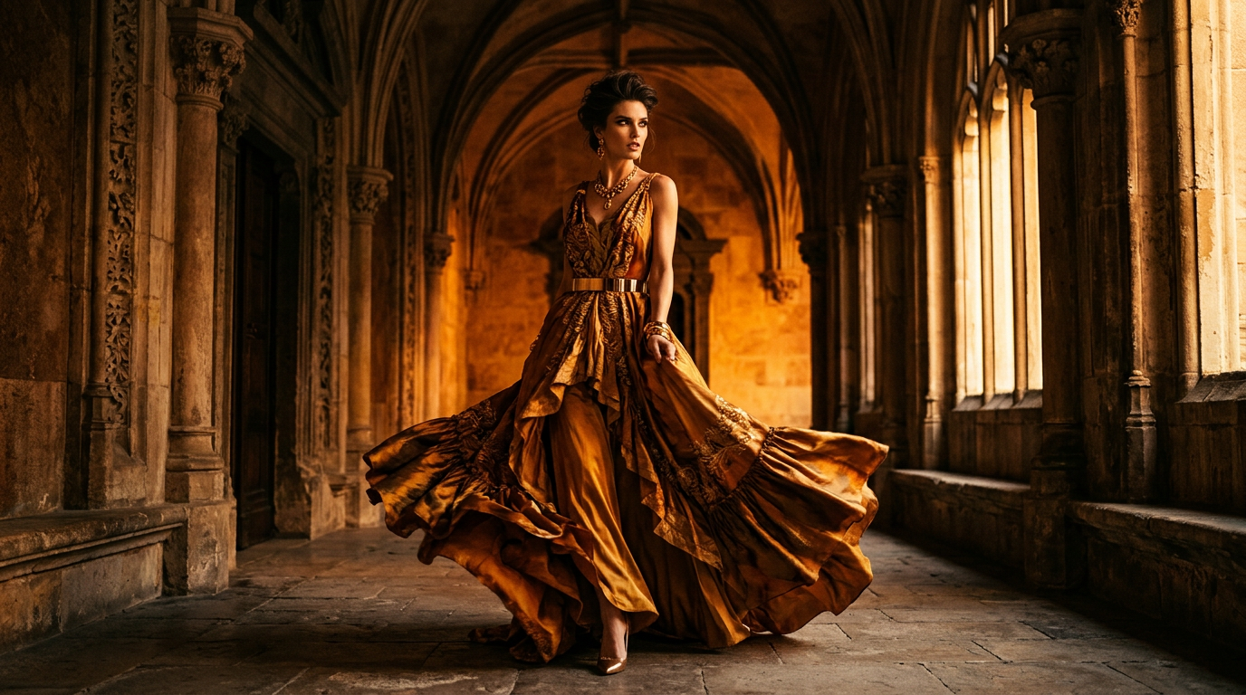 Editorial portfolio hero photograph showcasing Elena Vance's artistic direction and lighting expertise